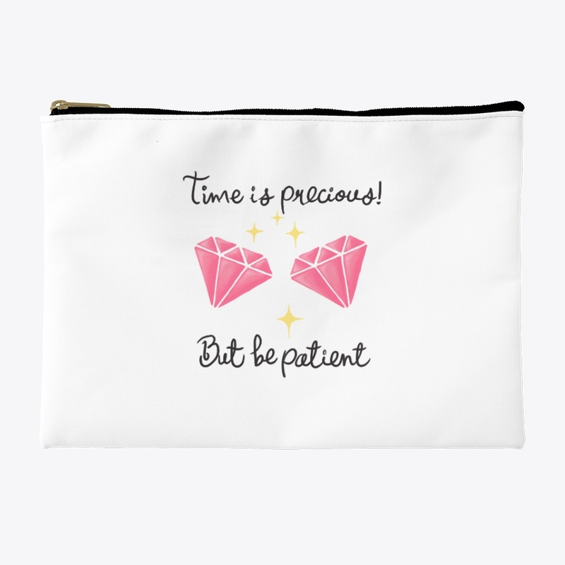 Time is precious Black (Pink Diamonds)
