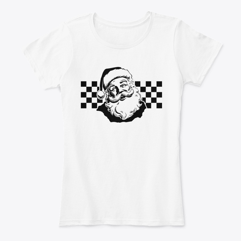 checkered santa ho ho ho 