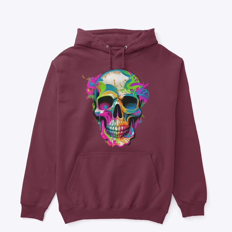 Skull graffiti street design