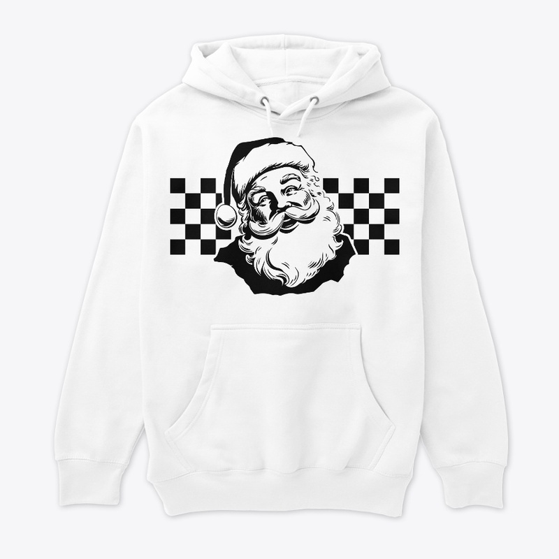 checkered santa ho ho ho 
