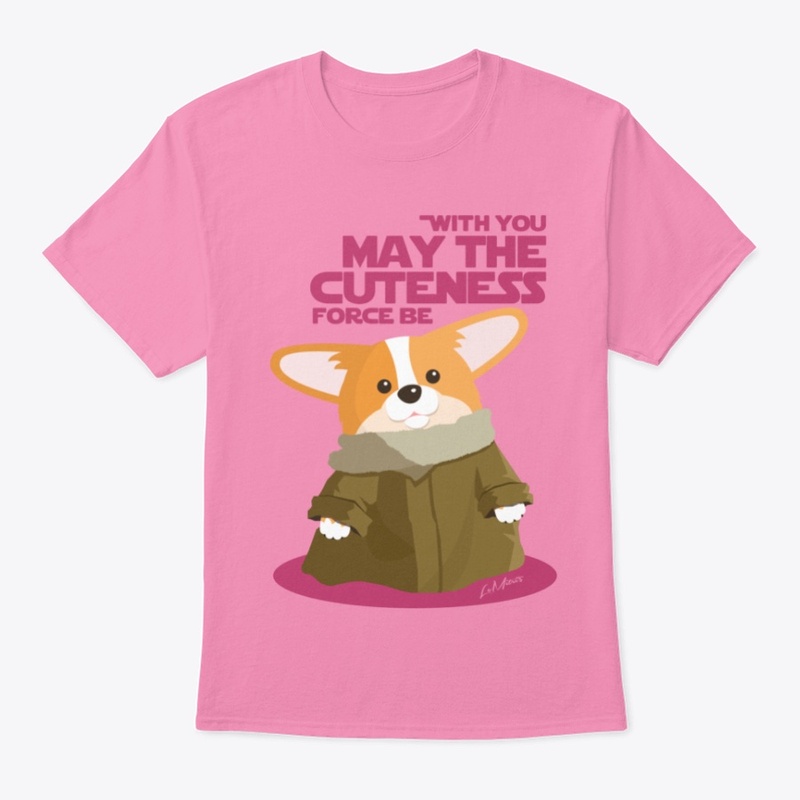 Corgi Cuteness Force-Pink-Classic