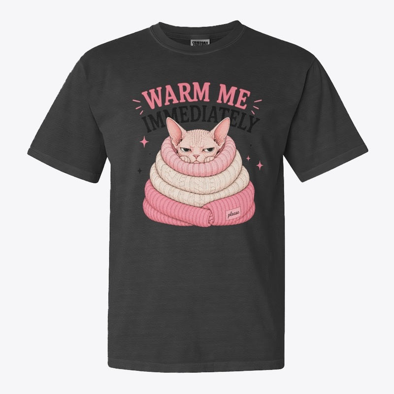 Warm Me Immediately Sphynx Cat