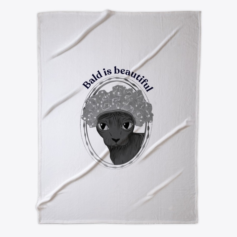 Bald is Beautiful - Sphynx Cat Art - Hai