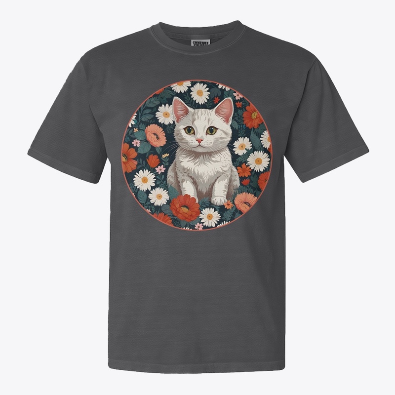 Paws and Petals: Floral Feline Fantasy