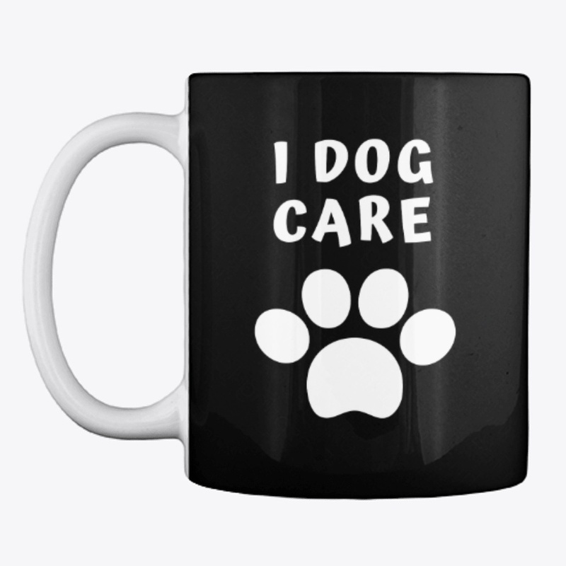 I Dog Care Black Design