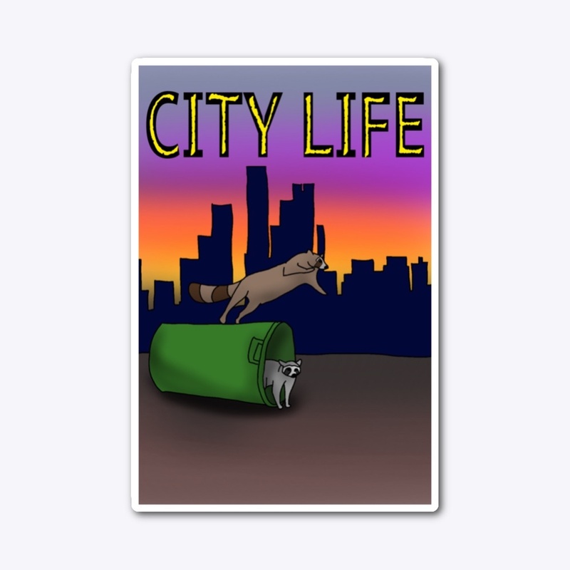 City Life Raccoon Design