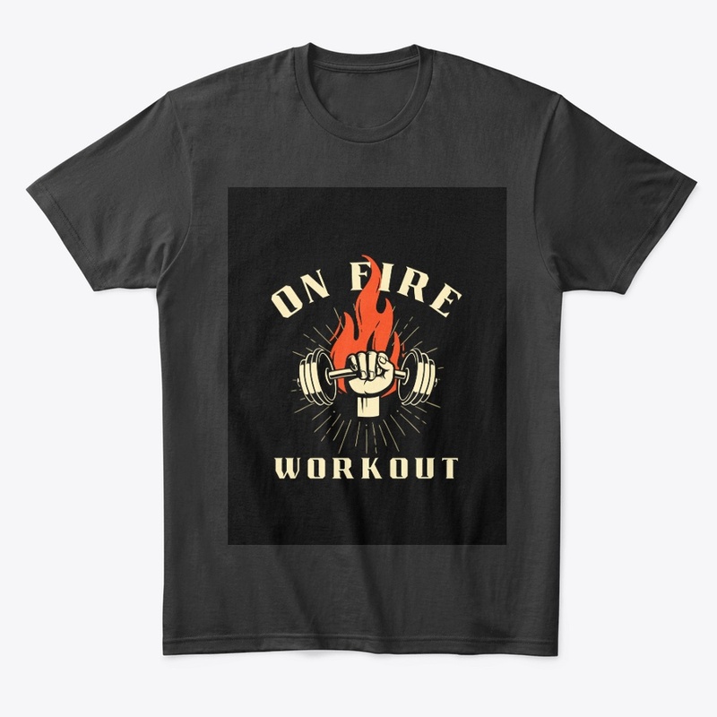 On fire workout , gym lovers 