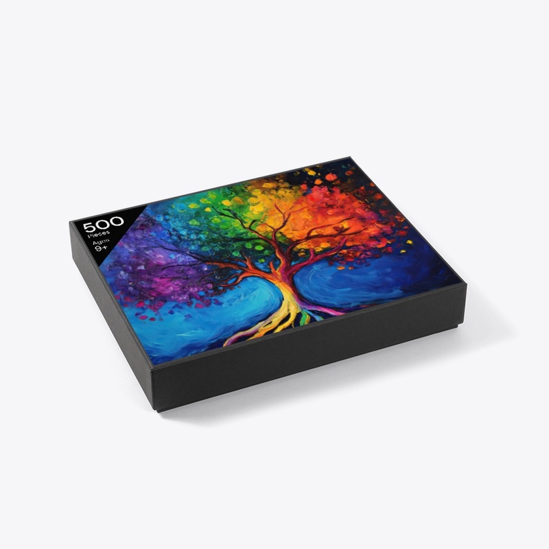 Colorful Tree of Life Art Design