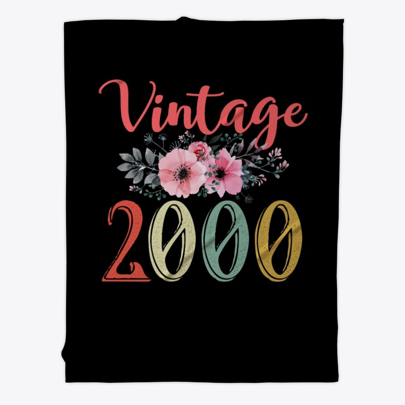 Vintage 2000 Floral 20th Birthday Gift