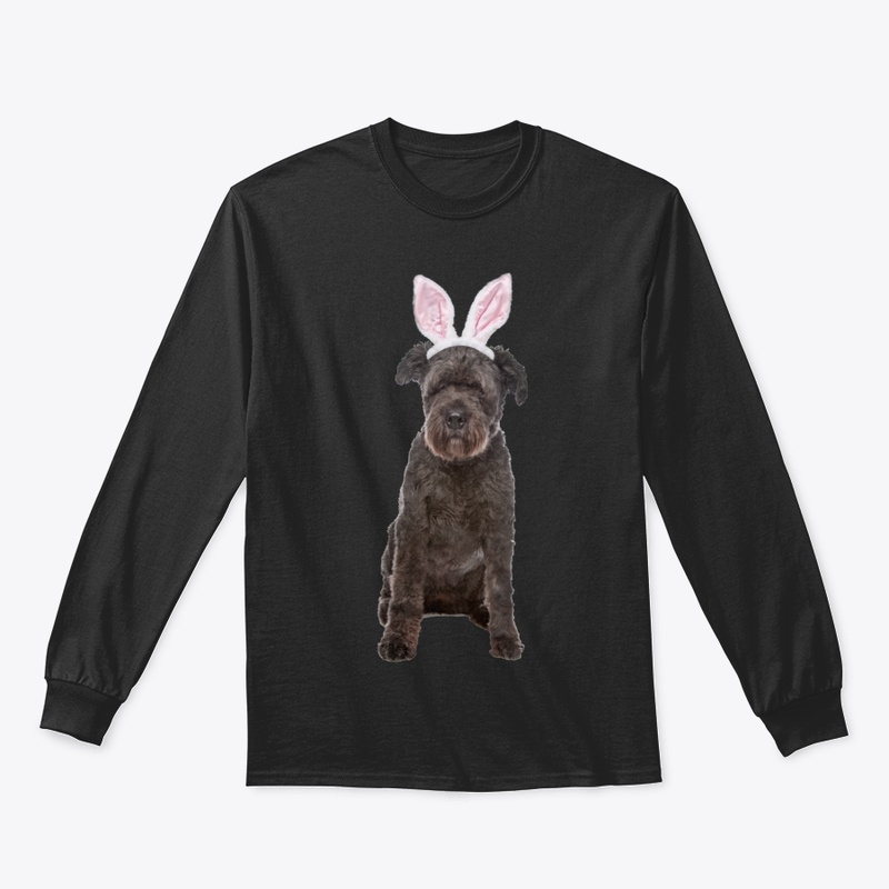 Bouvier Des Flandres Wearing Easter Bunn