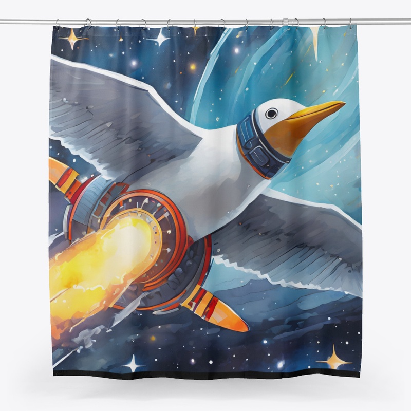 An intergalactic seagull