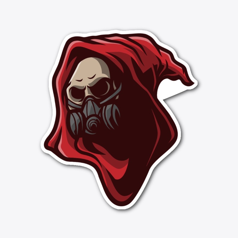 X-Treme Overkill Reaper Head Sticker