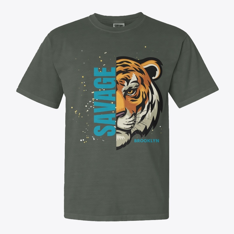 Black Illustrative  Savage T Shirt