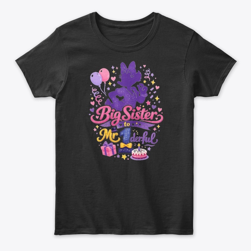 BIG SISTER FIRST BDAY SHIRT
