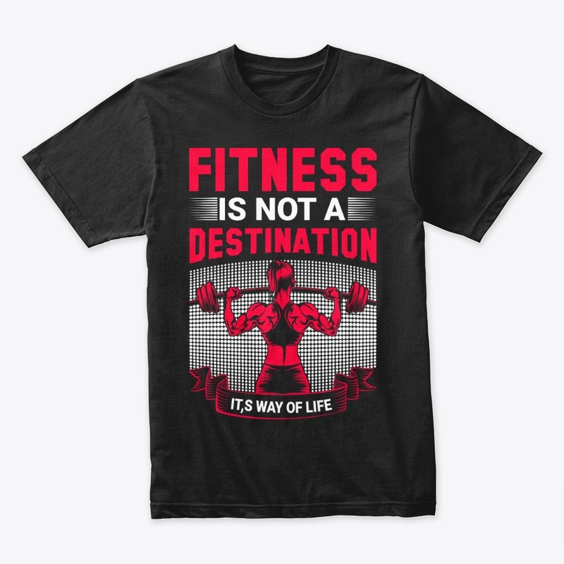 Train Hard – No Excuses Gym Tee