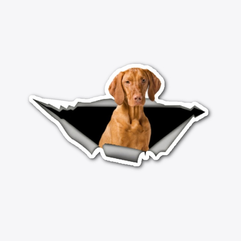 The Nice vizsla 3D sticker