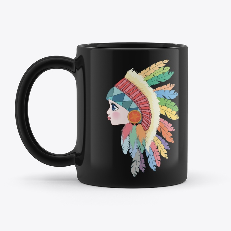 Red indian girl