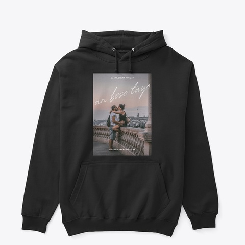 Un Beso Tuyo Black T-Shirt Front