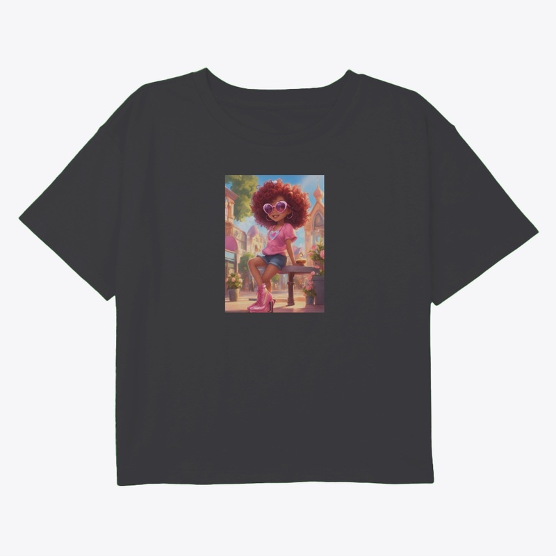 Printed crop t-shirt 