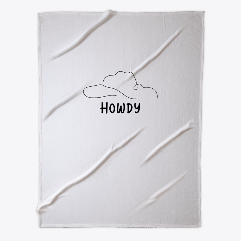 Howdy line art t shirt design
