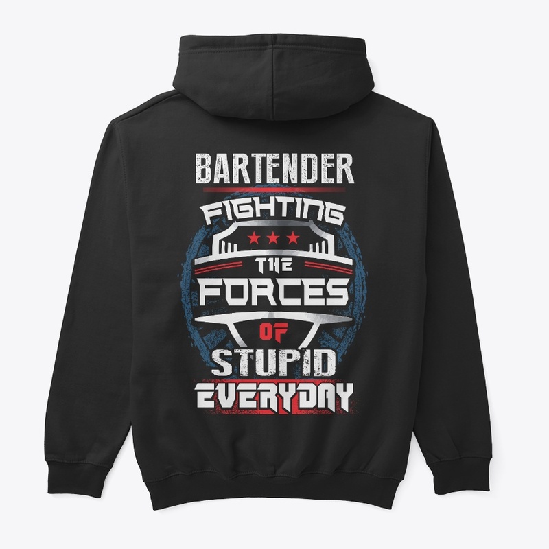 Bartender Fighting Forces Hoodie
