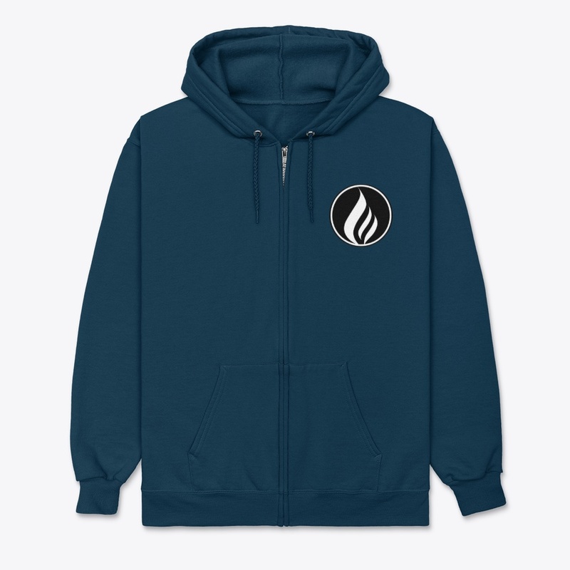 Bust Patch Unisex Zip Hoodie