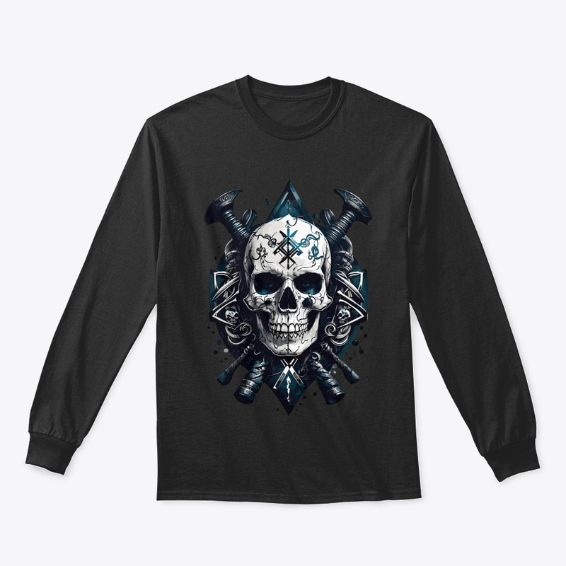 Pirate skull badge Design