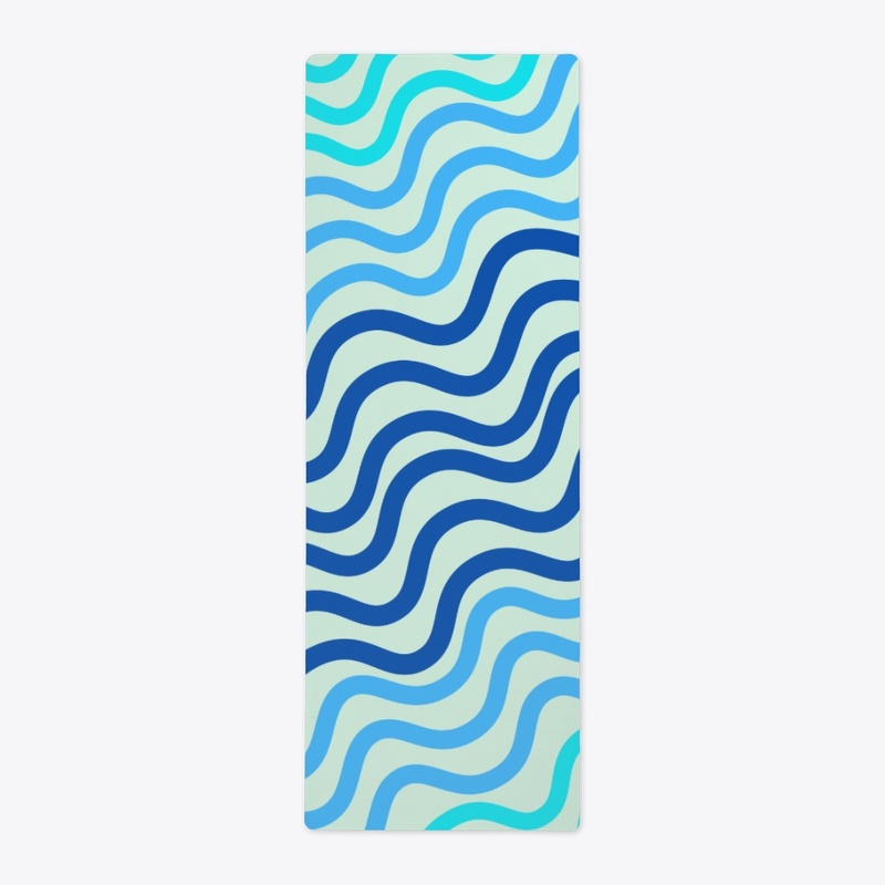 Yoga Mat | Ocean Wave Printed Yoga Mat