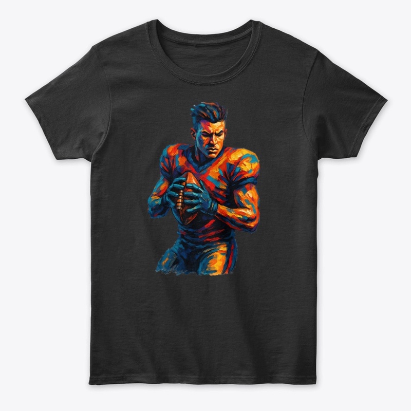 Vibrant Football Warrior Tee