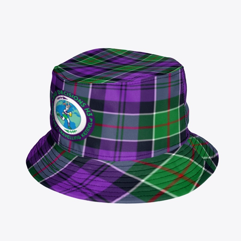 Purple & Green Plaid Hat #10