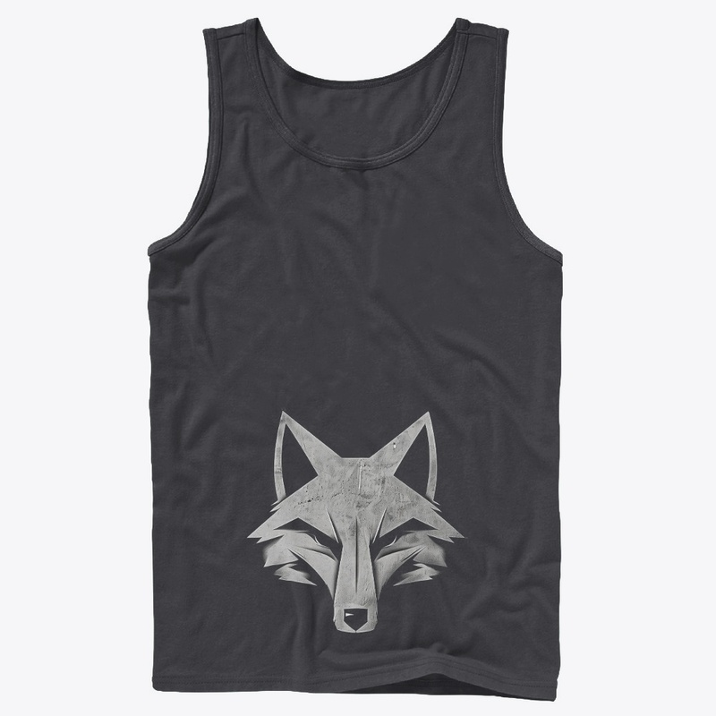 Minimalist Geometric Fox Art