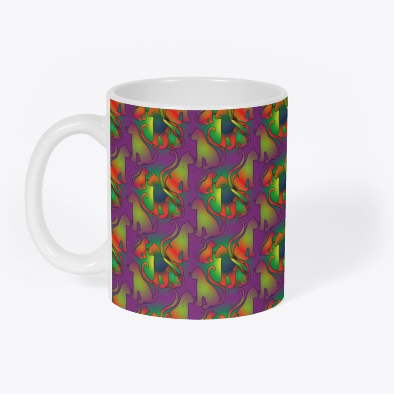 Rainbow Cats Pattern