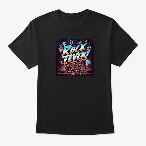 Rock Fever! #5 Black áo T-Shirt Front