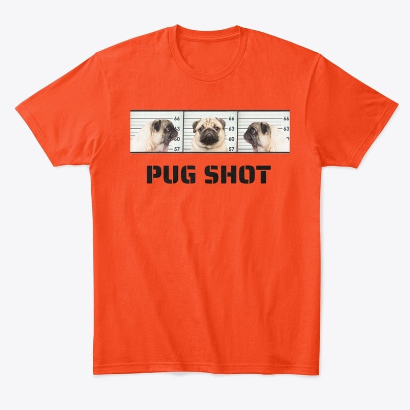 Pug Shot Dog Design 