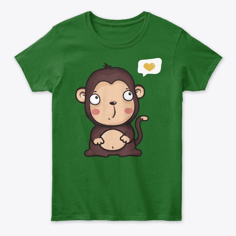 Cute Baby Monkey "Love"