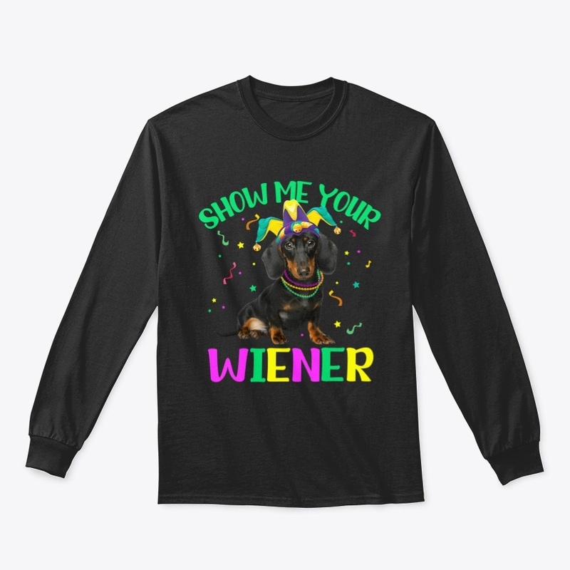 Wiener Mardi Gras Jester Hat Dachshund