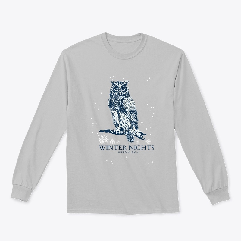 WINTER NIGHTS SNOWY OWL