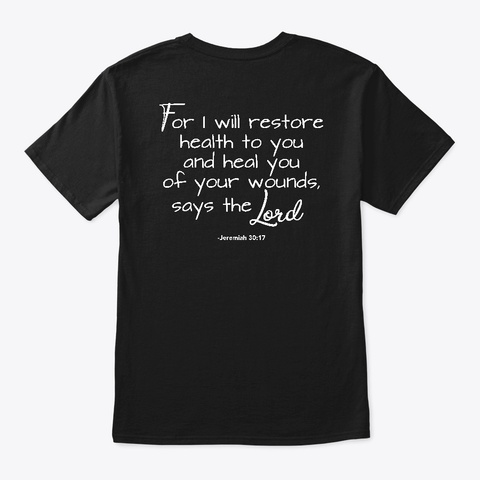 Racing To Recovery Black Camiseta Back