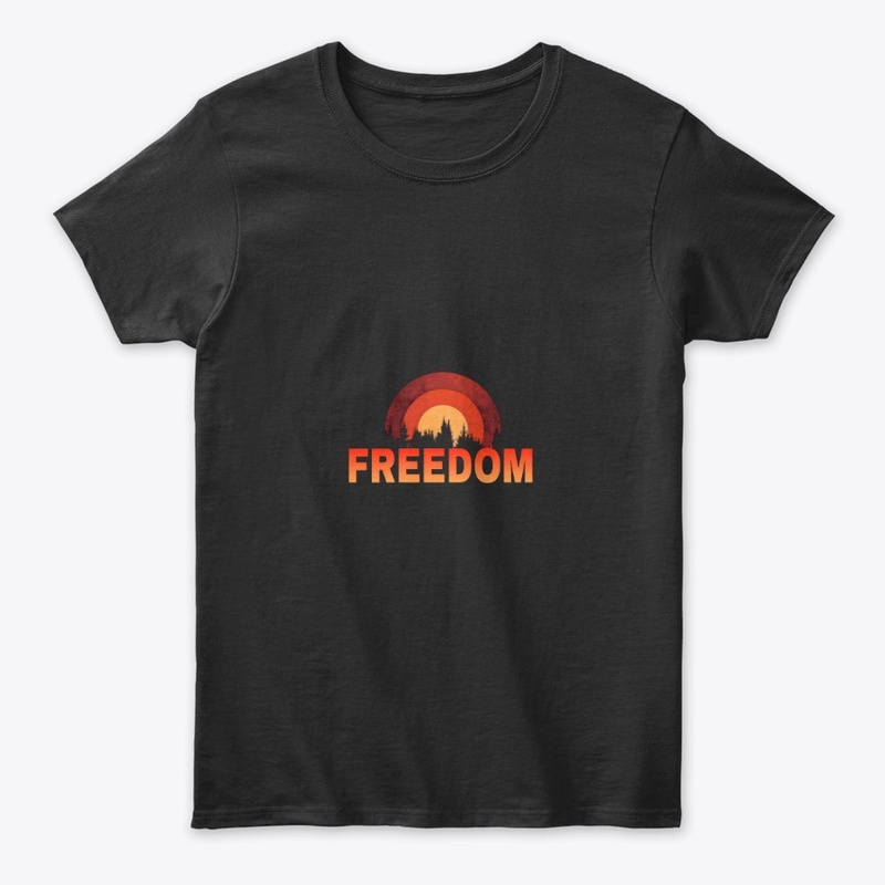 Freedom sunset forest