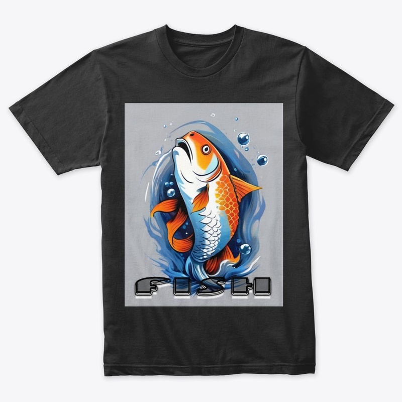 "Fish" themed t-shirt design