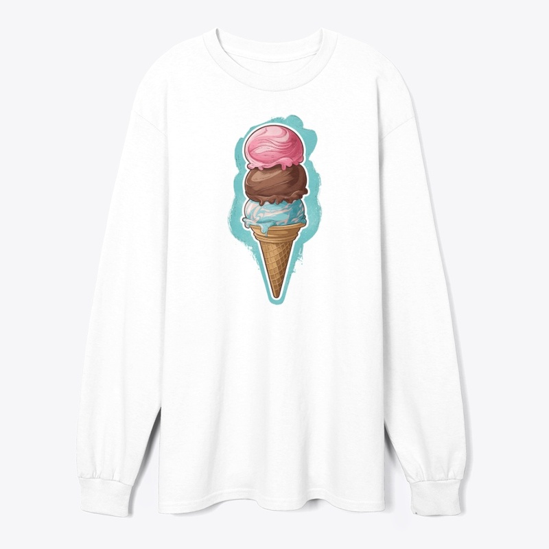 Ice Cream Cone T-Shirt Design