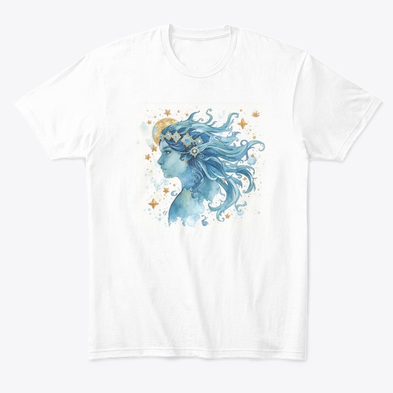 Aquarius in Blue Watercolors