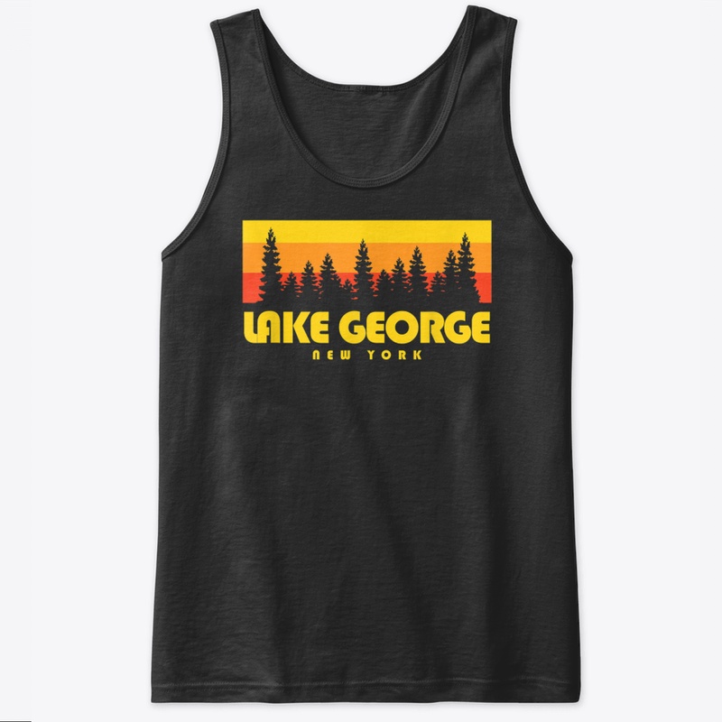 Lake George Ny Shirt   Retro Trees Lake 