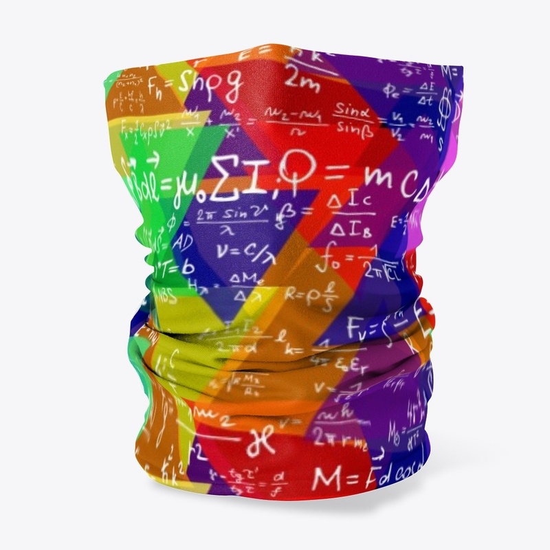 Colorful Math Neck Gaiter