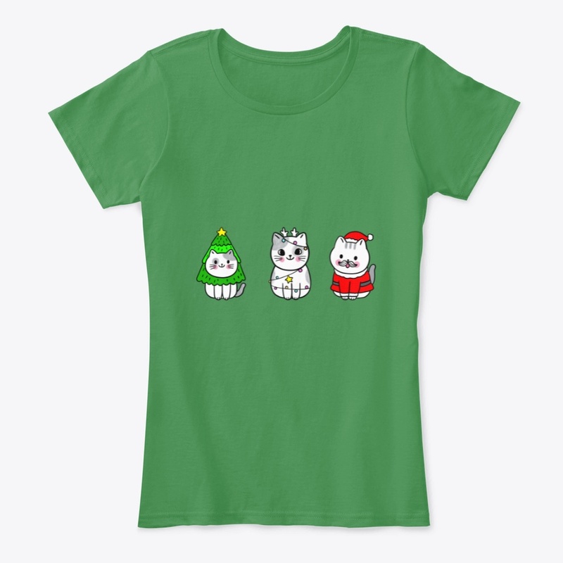Christmas Cat Trio