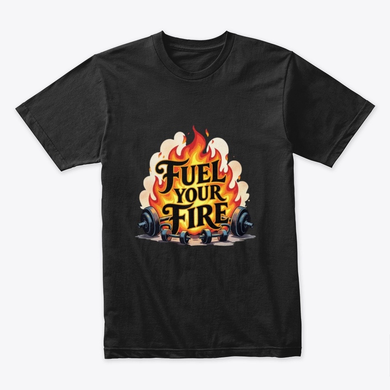 Fiery Dumbbell & Kettlebell  T-Shirt
