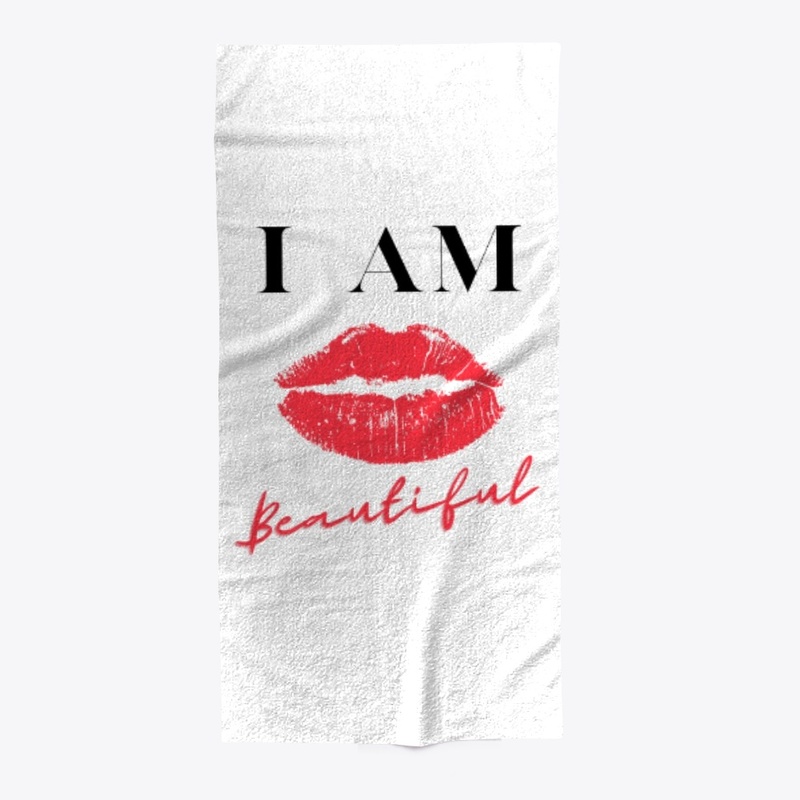 I Am Beautiful Lips Design 
