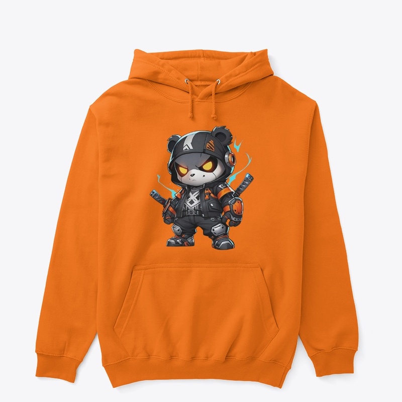 Chibi Techwear Panda Ninja Mecha