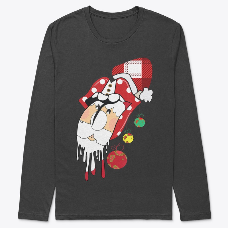 CHRISTMAS BUFFALO PLAID SANTA HAT TONGUE