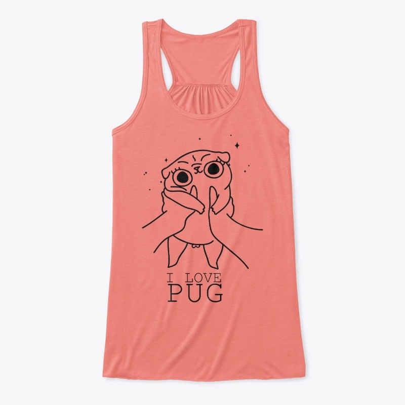 I Love Pug T-shirt | Tank top